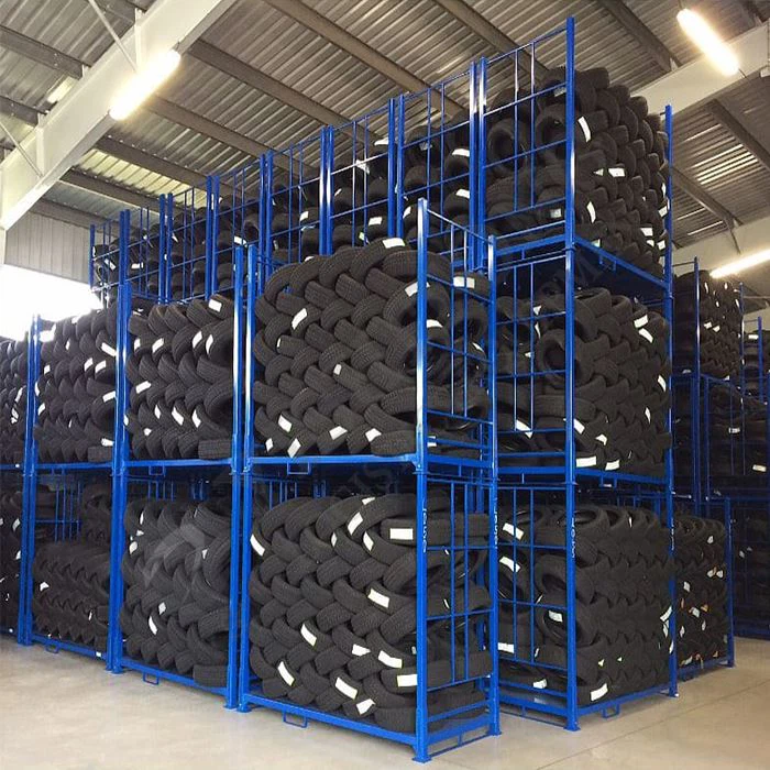 Stacking Metal Tire Rack Storage
